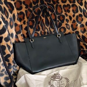 Ralph Lauren black patent bag